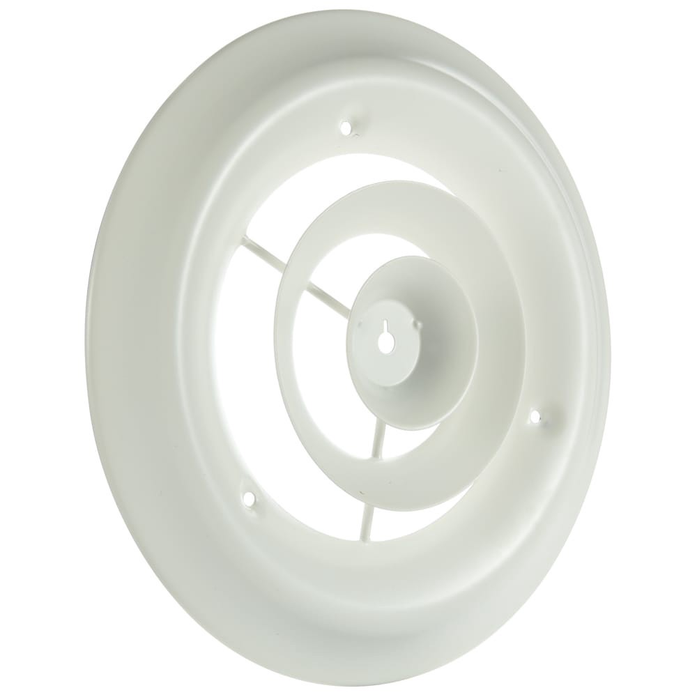 slide 2 of 6, RELIABILT 8-in x 8-in Step-down Steel Ceiling Diffuser in Whlte, 1 ct