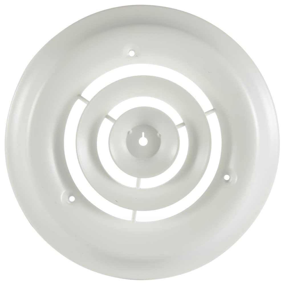 slide 1 of 6, RELIABILT 8-in x 8-in Step-down Steel Ceiling Diffuser in Whlte, 1 ct