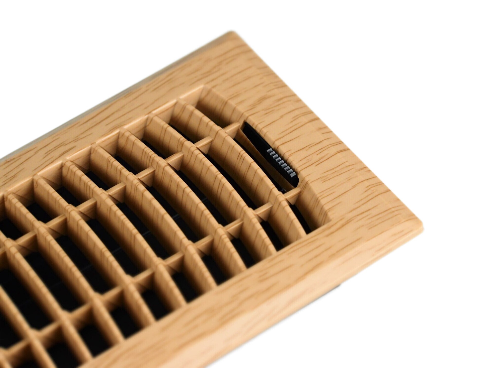 slide 6 of 6, allen + roth 4-in x 10-in ABS resin Oak Floor Register, 1 ct