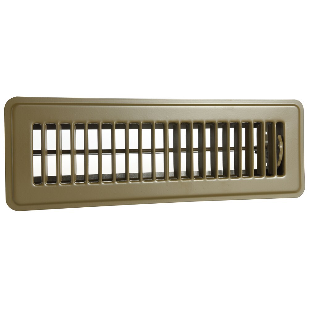 slide 2 of 6, RELIABILT 2-in x 10-in Steel Brown Floor Register, 1 ct