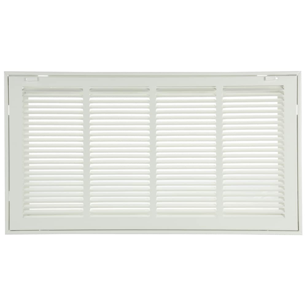 slide 1 of 6, RELIABILT 24-in x 12-in Steel White Sidewall/Ceiling Filter grille, 1 ct
