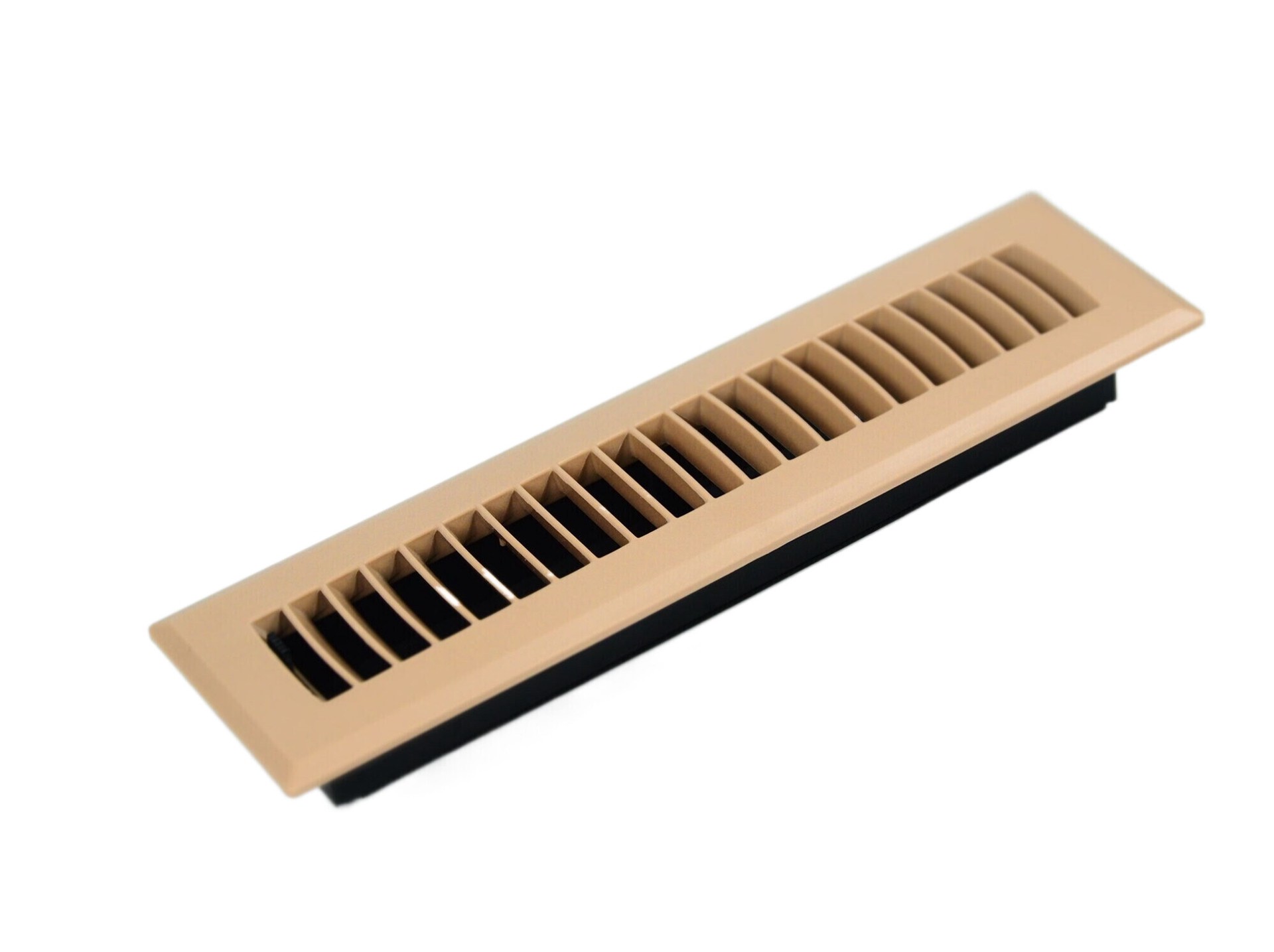 slide 3 of 6, RELIABILT 2-in x 12-in ABS resin Taupe Floor Register, 1 ct