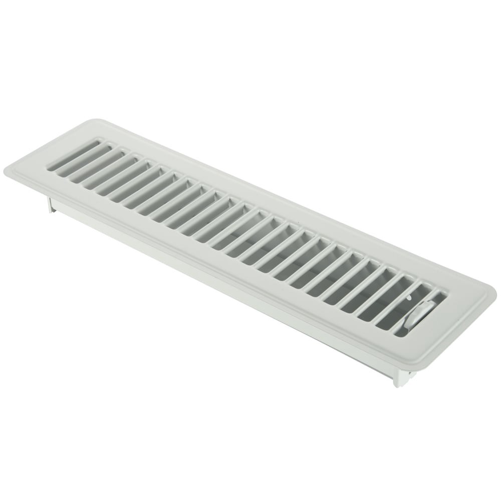 slide 3 of 6, RELIABILT 2-in x 12-in Steel White Floor Register, 1 ct