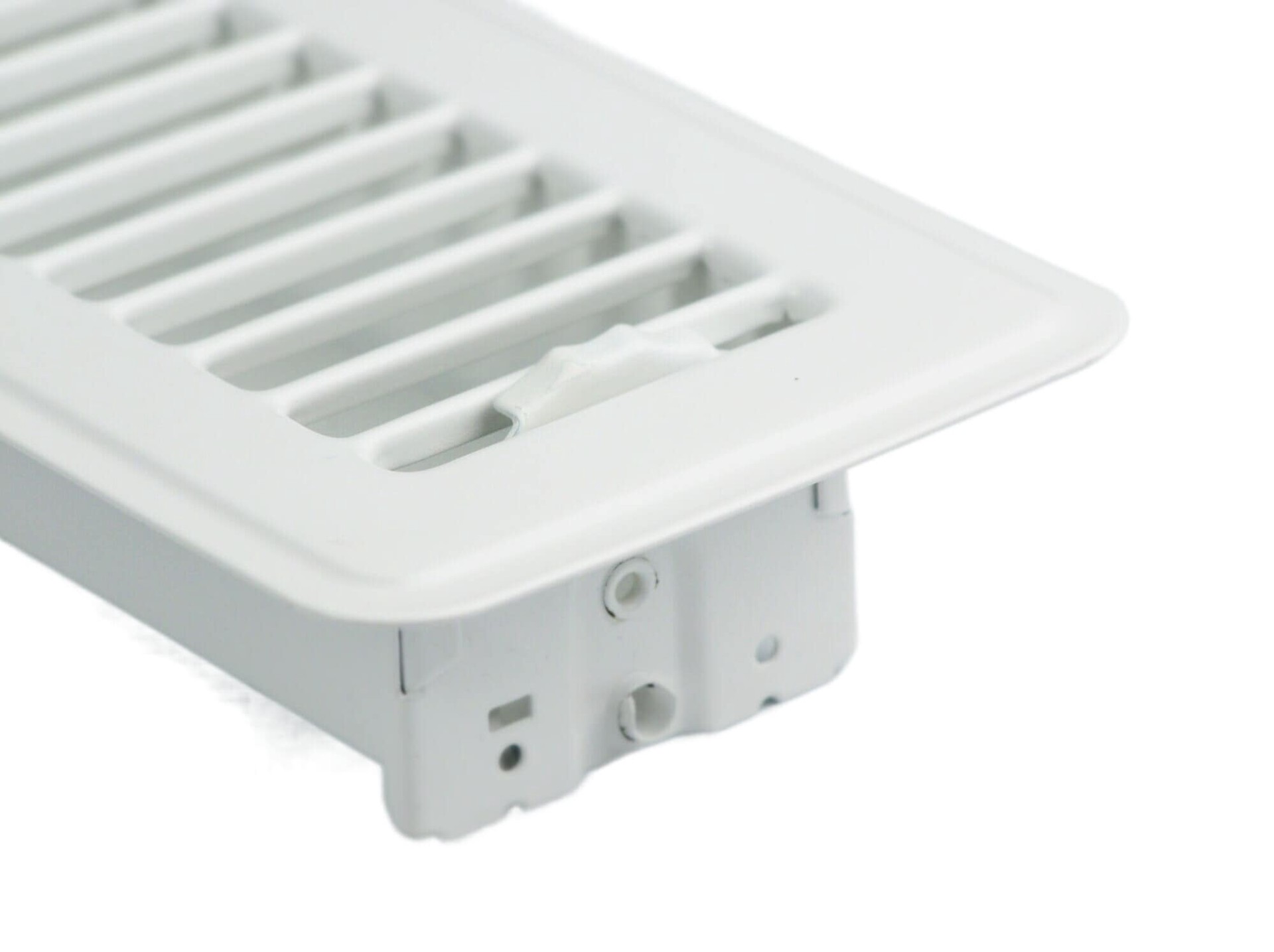 slide 6 of 6, RELIABILT 2-in x 12-in Steel White Floor Register, 1 ct