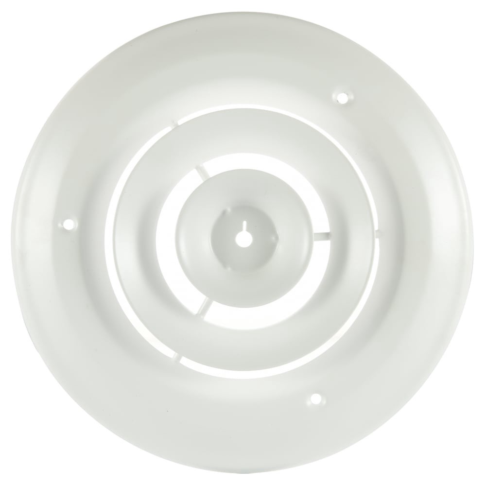 slide 1 of 6, RELIABILT 6-in x 6-in Step-down Steel Ceiling Diffuser in White, 1 ct