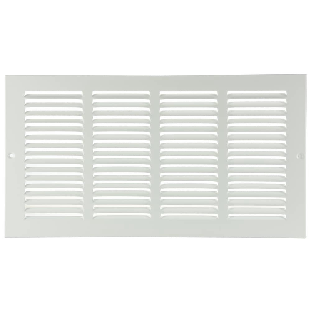 slide 1 of 6, RELIABILT 25-in x 14-in Steel White Sidewall/Ceiling Grille, 1 ct
