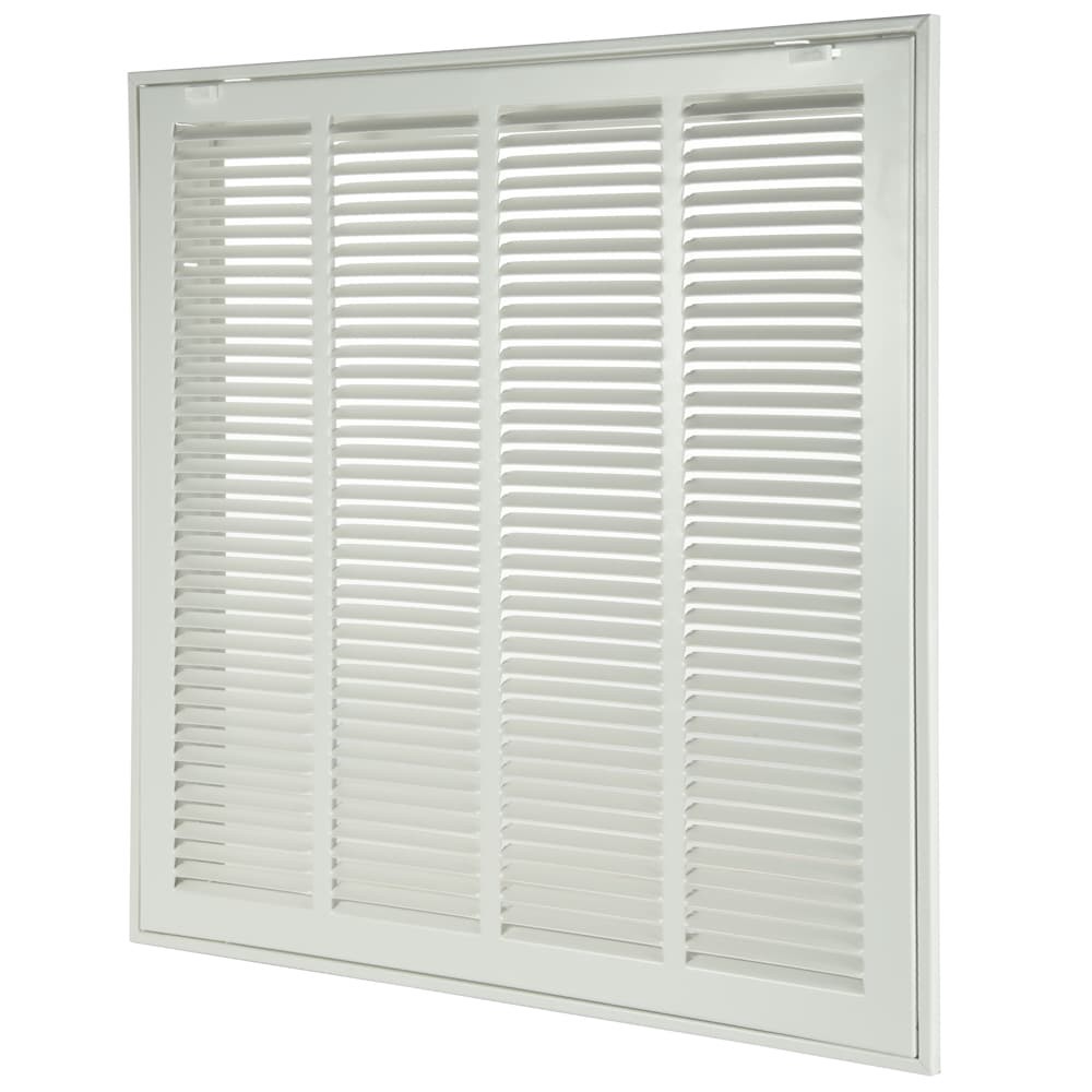 slide 2 of 6, RELIABILT 20-in x 20-in Steel White Sidewall/Ceiling Filter grille, 1 ct