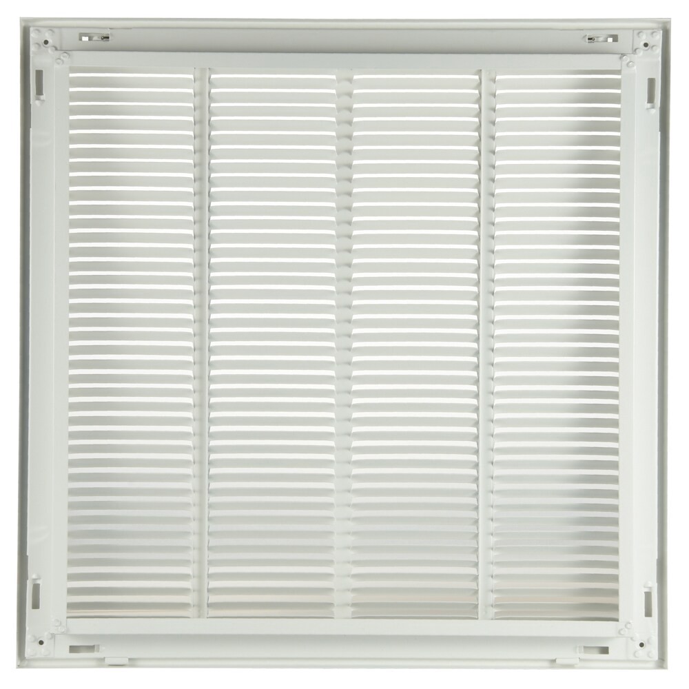 slide 5 of 6, RELIABILT 20-in x 20-in Steel White Sidewall/Ceiling Filter grille, 1 ct