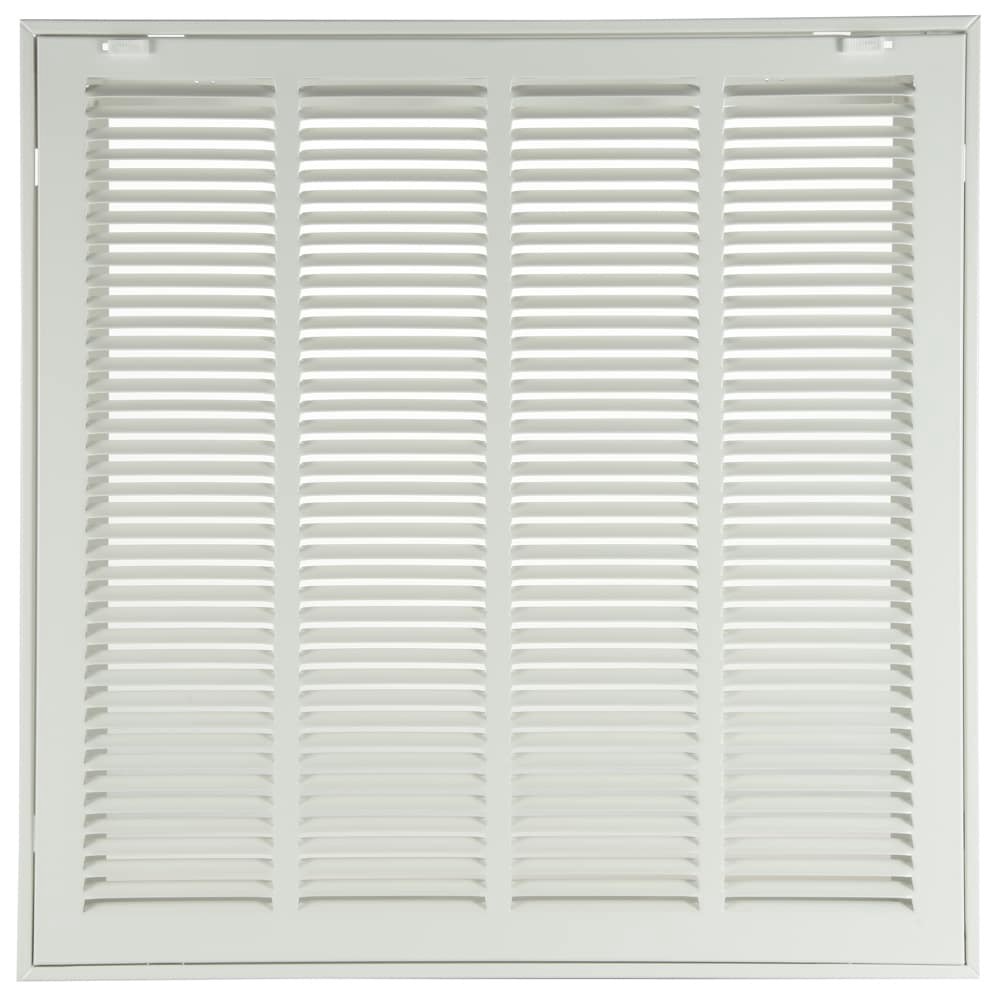 slide 1 of 6, RELIABILT 20-in x 20-in Steel White Sidewall/Ceiling Filter grille, 1 ct