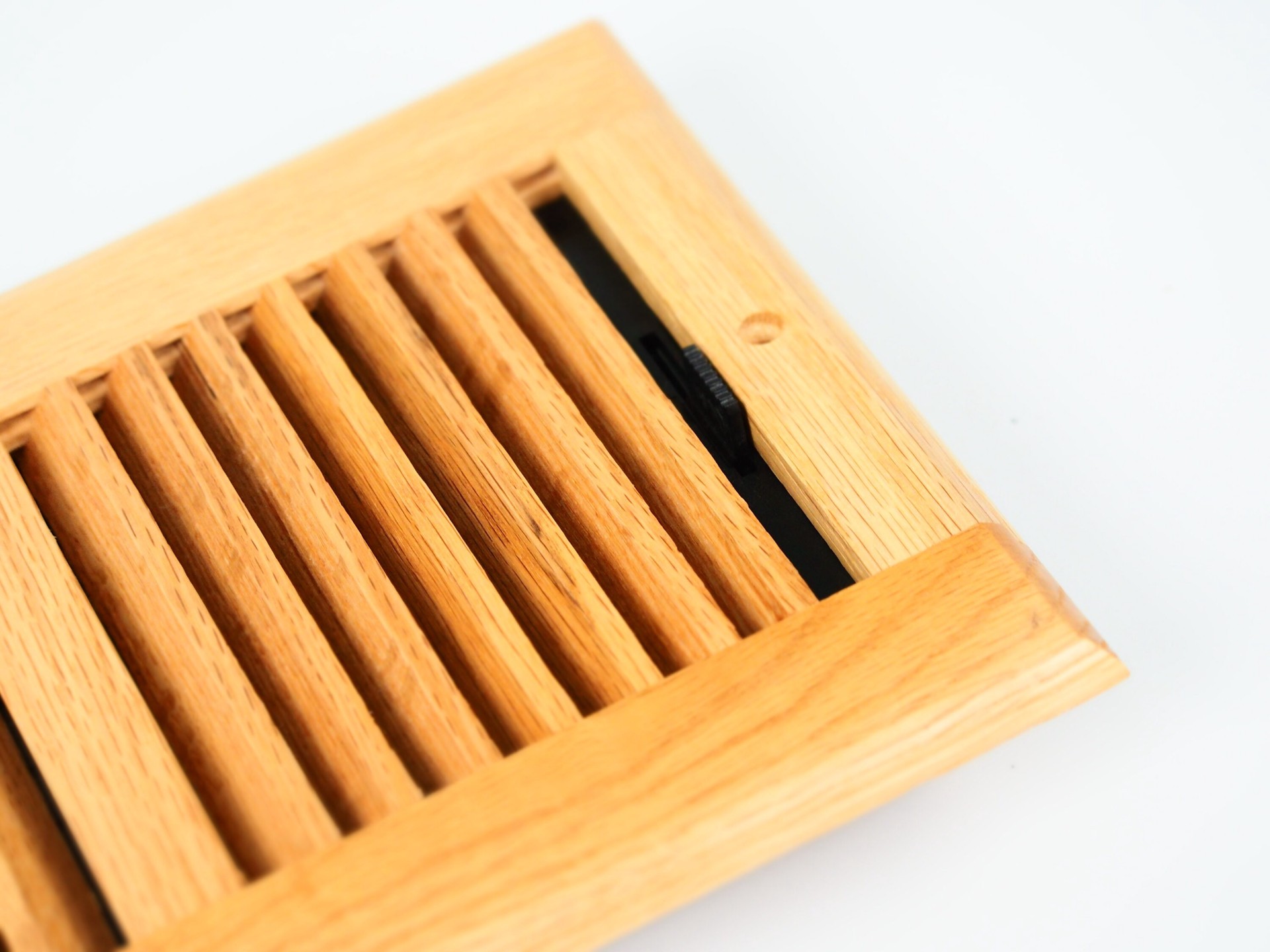 slide 6 of 6, allen + roth 4-in x 12-in 2-way Wood Light Oak Floor Register, 1 ct