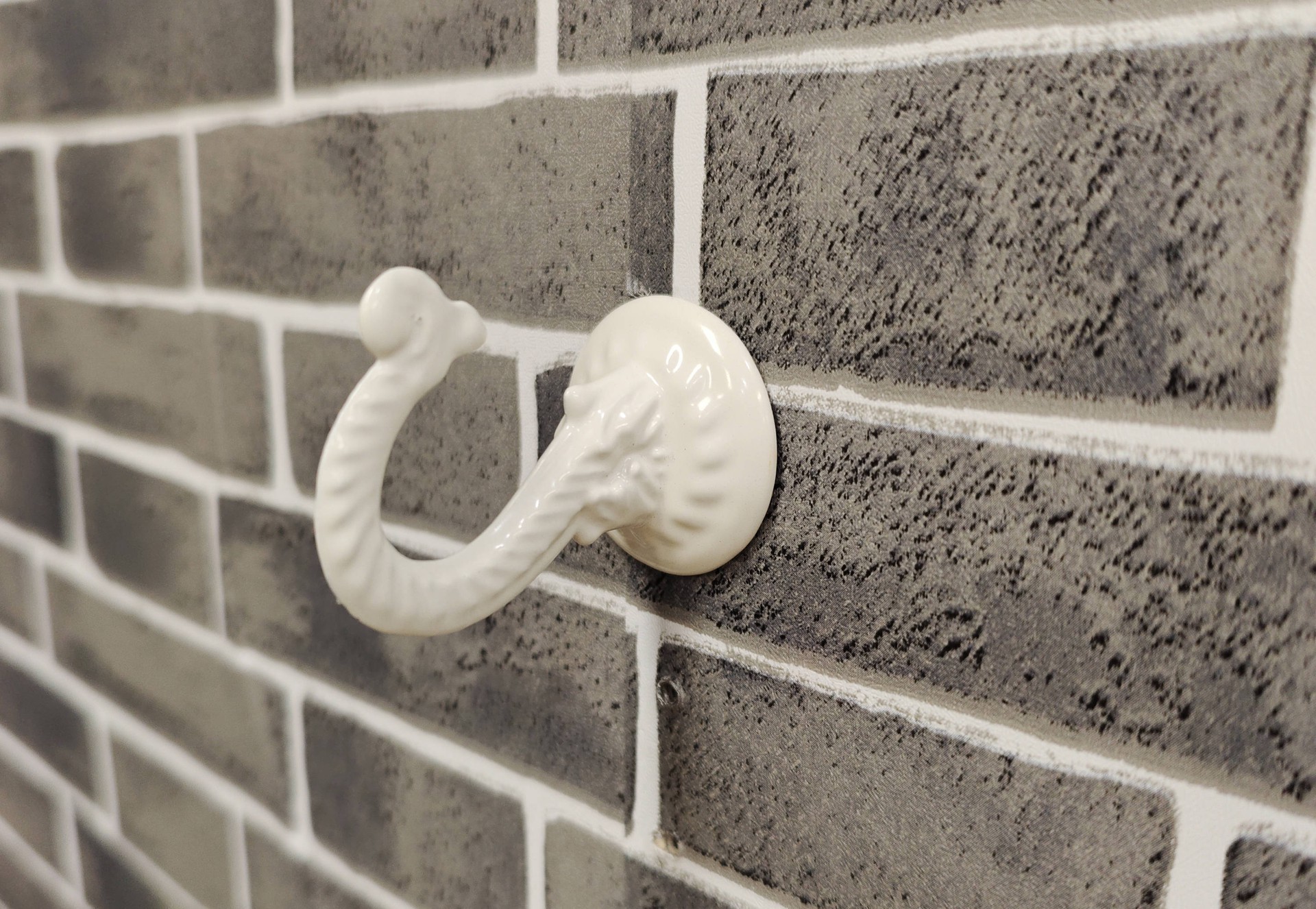 slide 3 of 6, Style Selections 1.5-in White Aluminum Traditional Plant hook(s), 1 ct