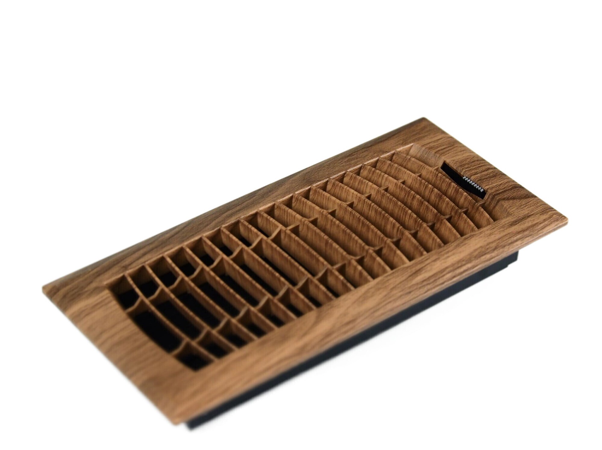 slide 3 of 6, allen + roth 4-in x 10-in ABS resin Mahogany Floor Register, 1 ct