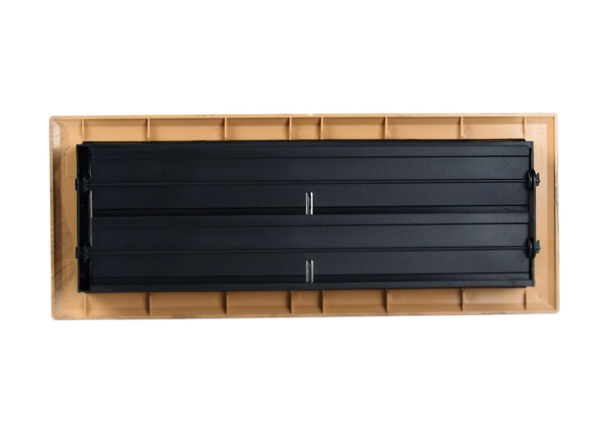 slide 4 of 6, allen + roth 4-in x 10-in ABS resin Mahogany Floor Register, 1 ct