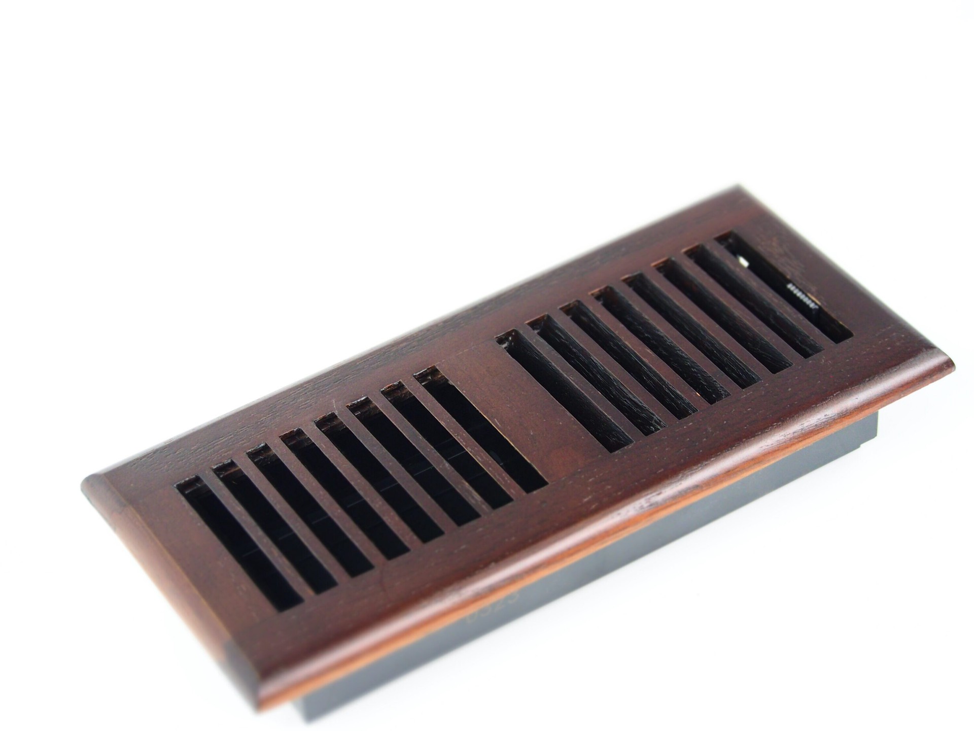 slide 2 of 6, allen + roth 4-in x 14-in 2-way Wood Dark Oak Floor Register, 1 ct