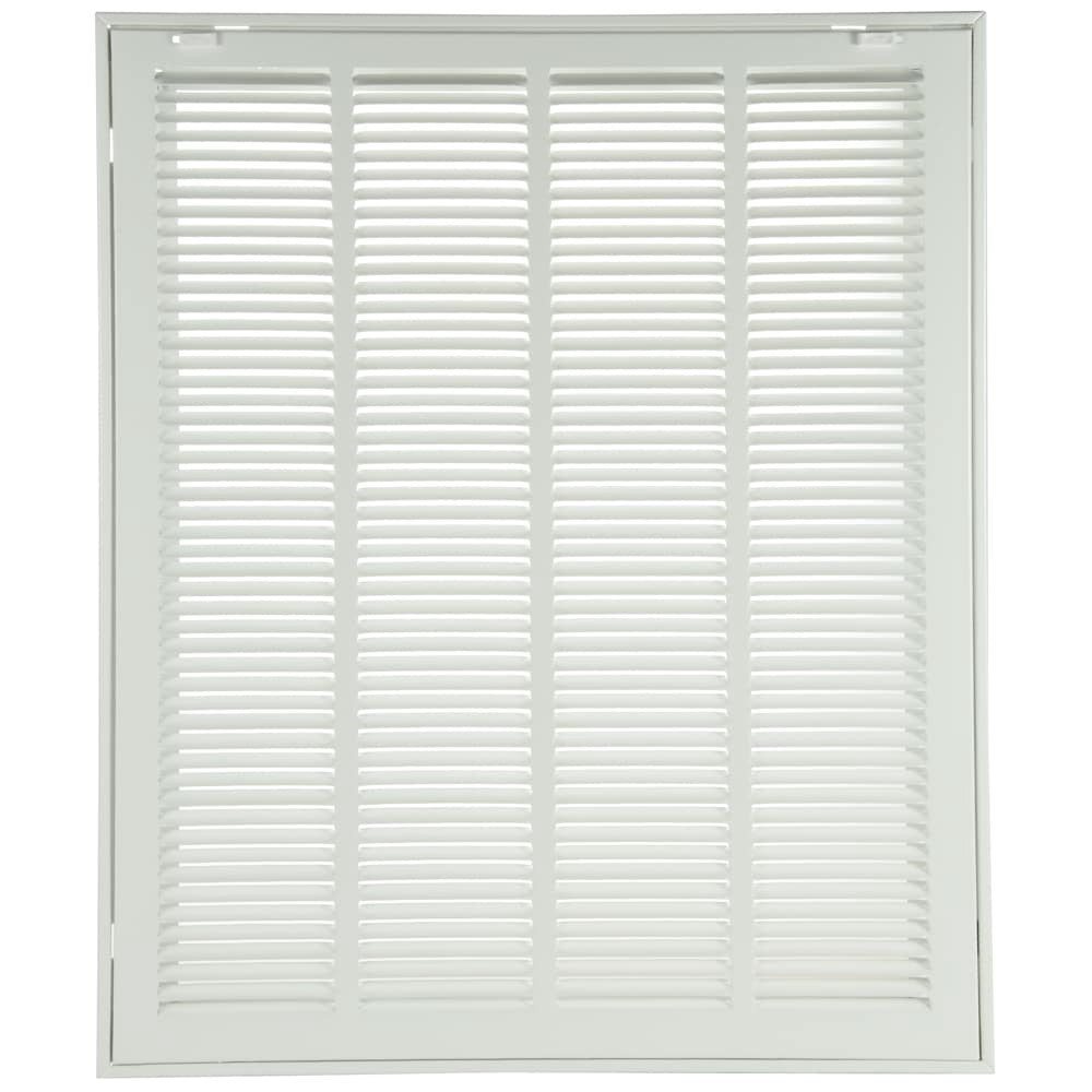 slide 1 of 6, RELIABILT 16-in x 20-in Steel White Sidewall/Ceiling Filter grille, 1 ct
