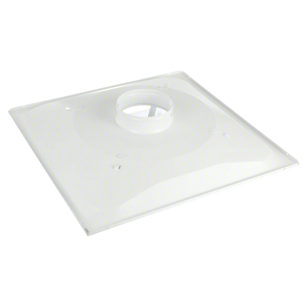 slide 2 of 6, RELIABILT 24-in x 24-in 3-cone Steel Ceiling Diffuser in White, 1 ct