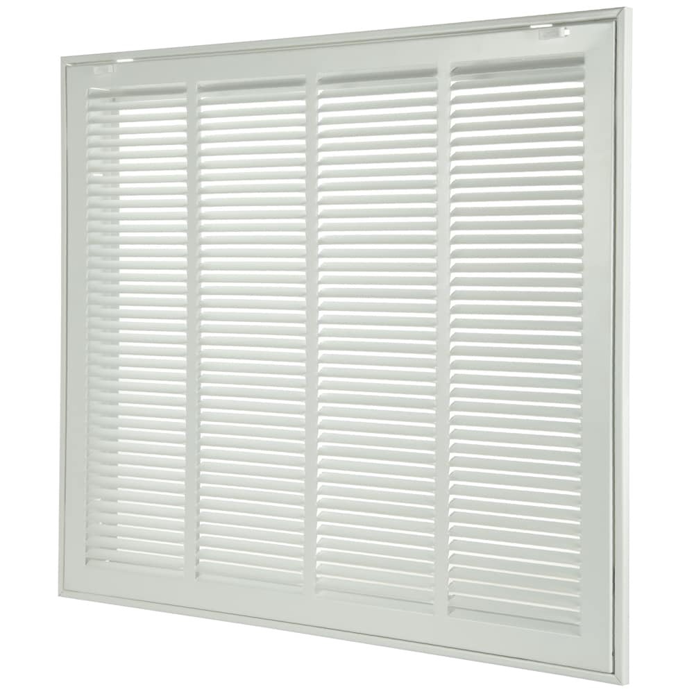 slide 3 of 6, RELIABILT 24-in x 20-in Steel White Sidewall/Ceiling Filter grille, 1 ct