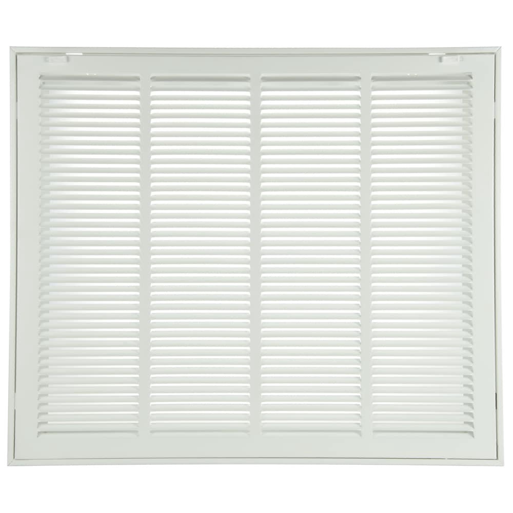 slide 1 of 6, RELIABILT 24-in x 20-in Steel White Sidewall/Ceiling Filter grille, 1 ct