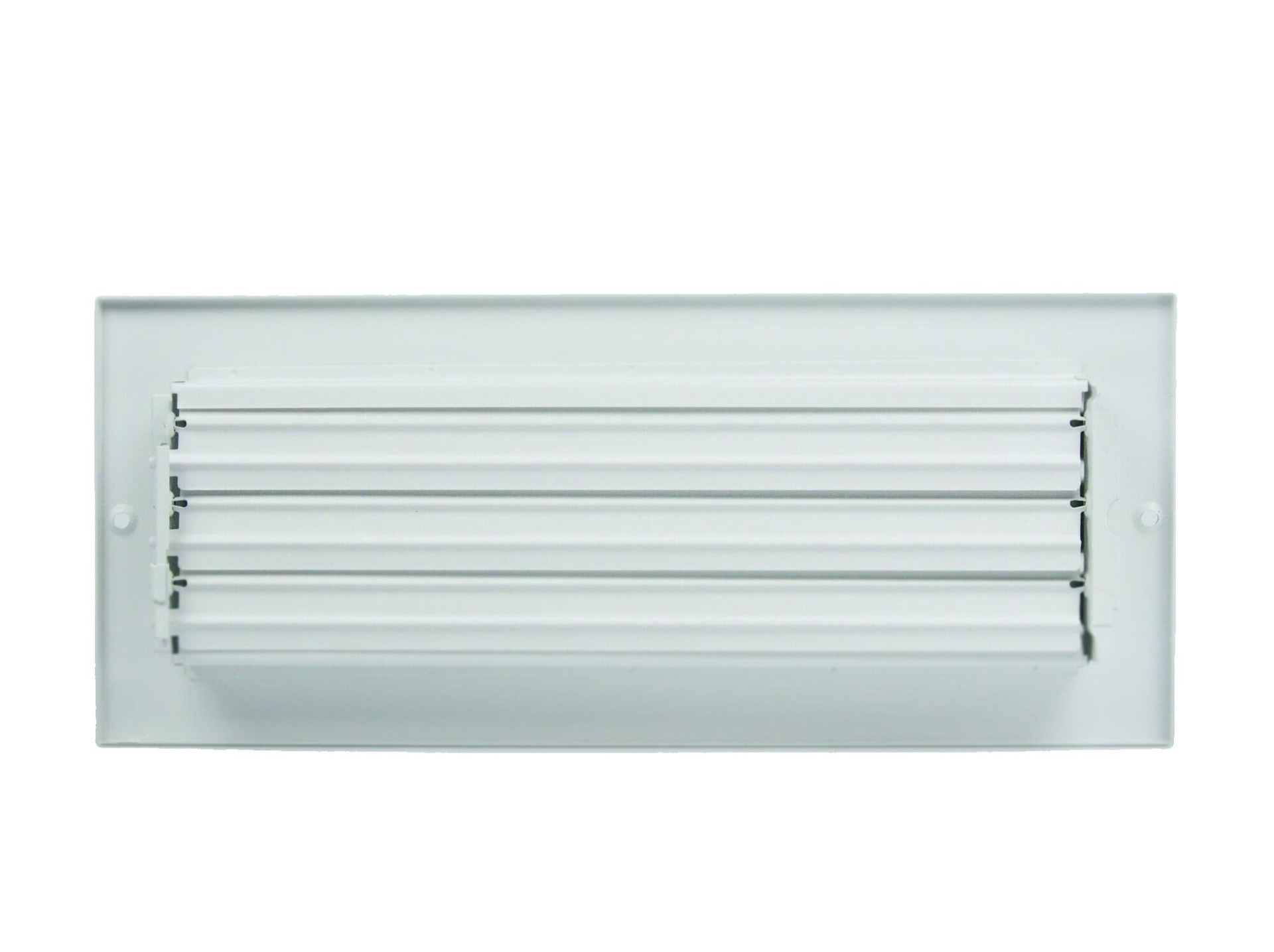 slide 4 of 6, RELIABILT 10-in x 4-in 3-way Steel White Sidewall/Ceiling Register, 1 ct