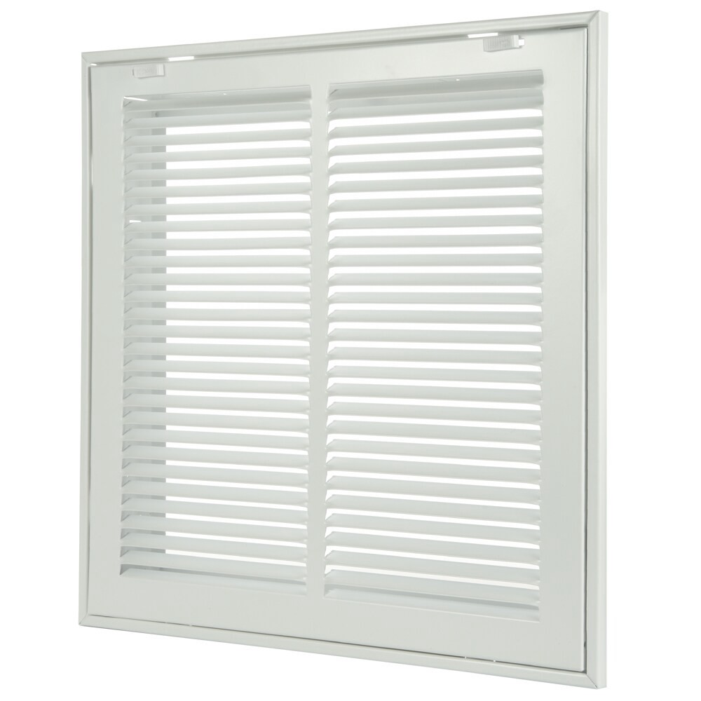 slide 2 of 6, RELIABILT 12-in x 12-in Steel White Sidewall/Ceiling Filter grille, 1 ct