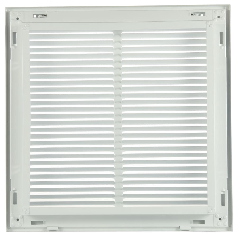 slide 5 of 6, RELIABILT 12-in x 12-in Steel White Sidewall/Ceiling Filter grille, 1 ct