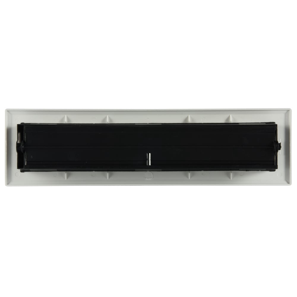 slide 4 of 6, RELIABILT 2-in x 12-in ABS resin White Floor Register, 1 ct