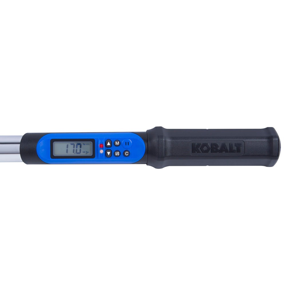 slide 2 of 6, Kobalt 3/8-in Drive Digital Torque Wrench 5-ft/lb to 100-ft/lb with Batteries Included, 1 ct