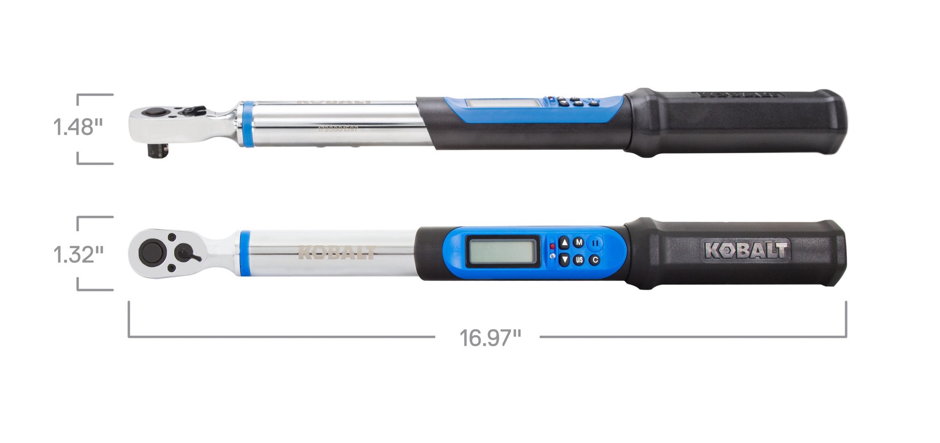 slide 4 of 6, Kobalt 3/8-in Drive Digital Torque Wrench 5-ft/lb to 100-ft/lb with Batteries Included, 1 ct