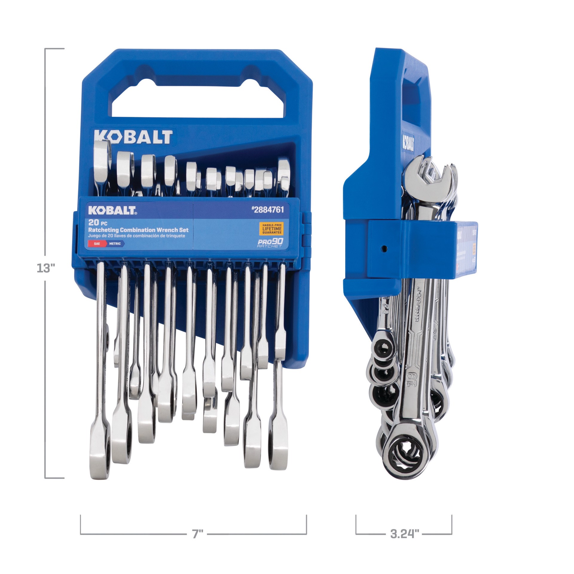 slide 6 of 6, Kobalt 20 -Piece Set Metric and standard (SAE) Ratchet Wrench, 1 ct