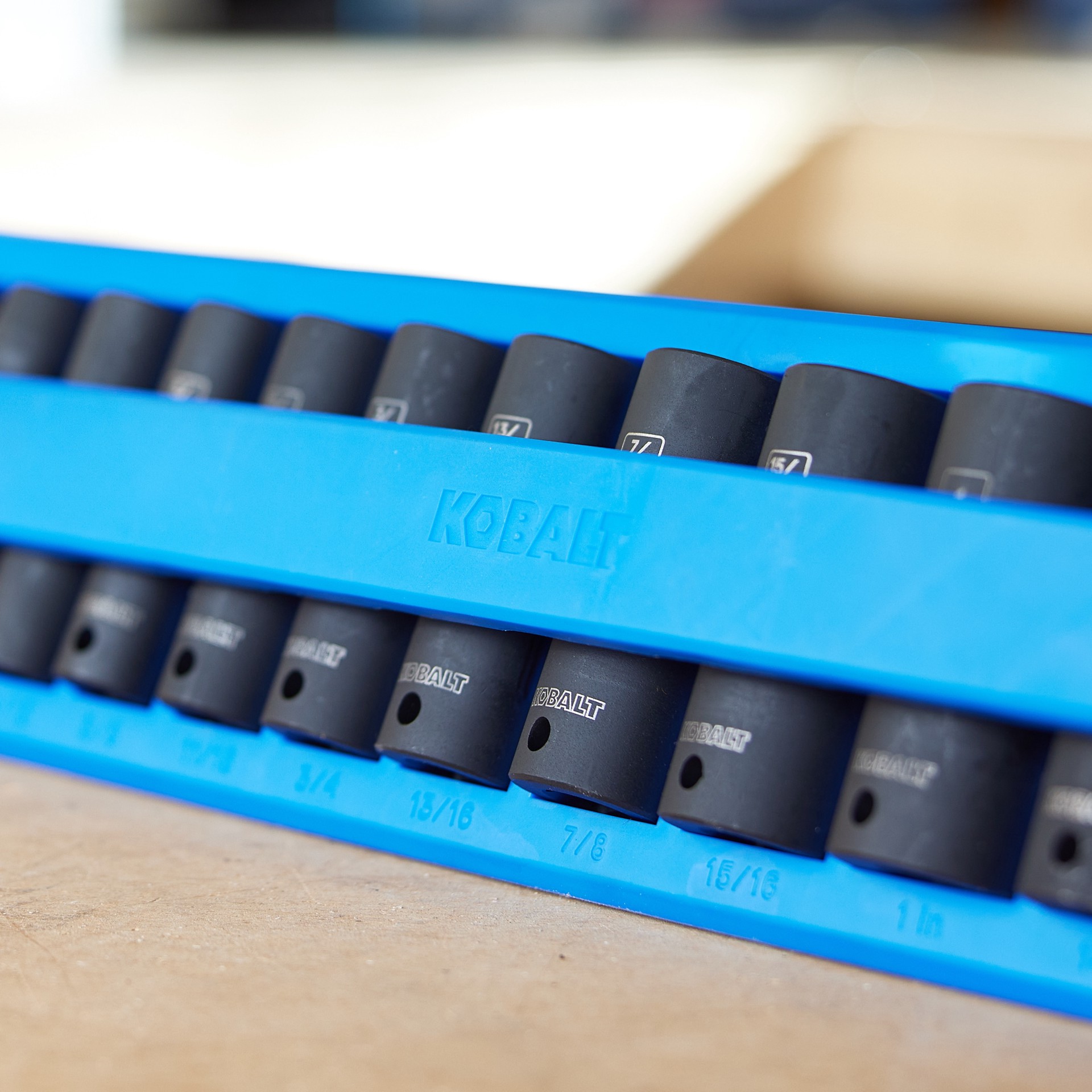 slide 3 of 6, Kobalt 13 -Piece Standard (SAE) 1/2-in Drive Set 6-point Impact Socket Set, 1 ct