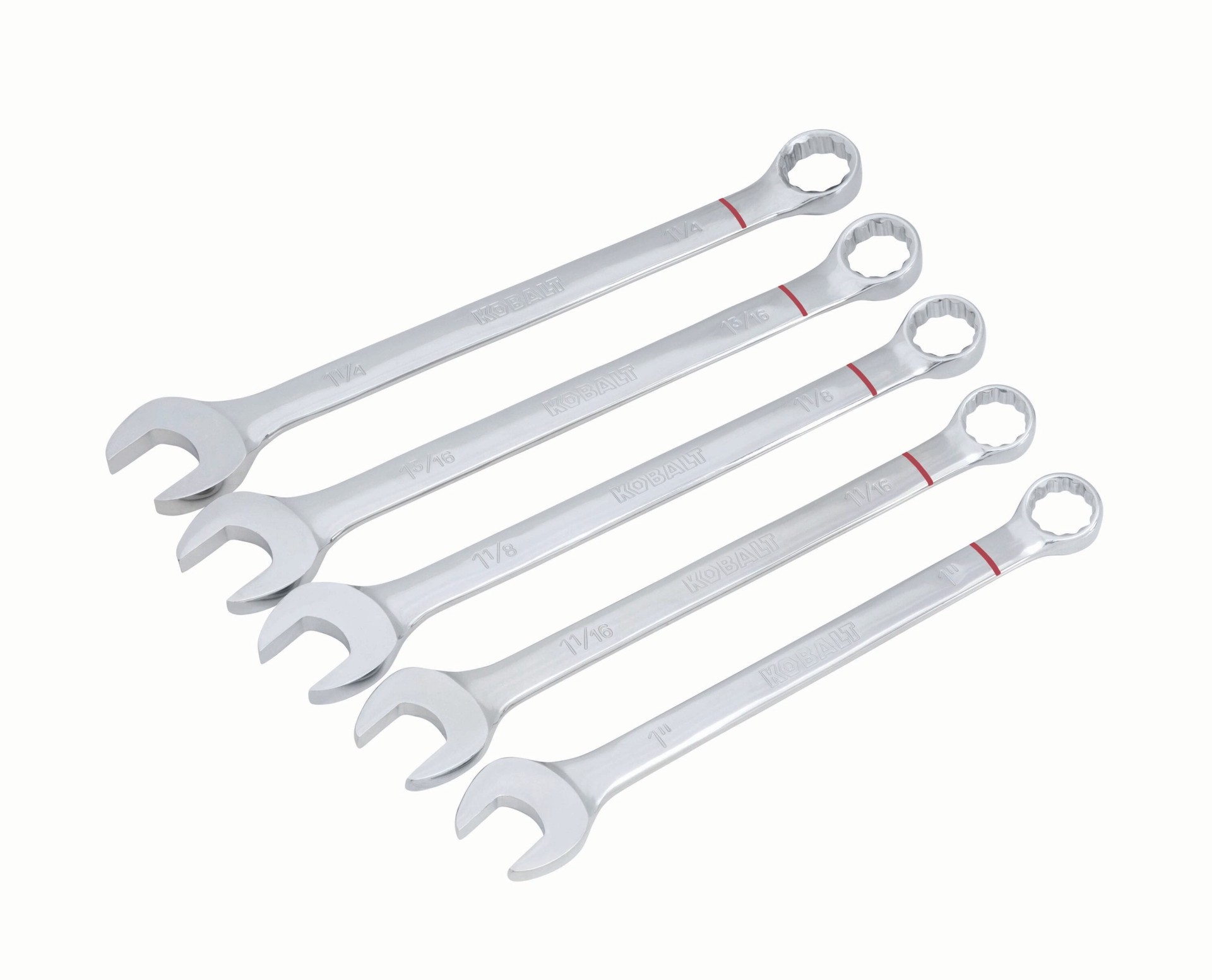 slide 2 of 6, Kobalt 5 -Piece Set 12-point Standard (SAE) Standard Combination Wrench (no case), 1 ct