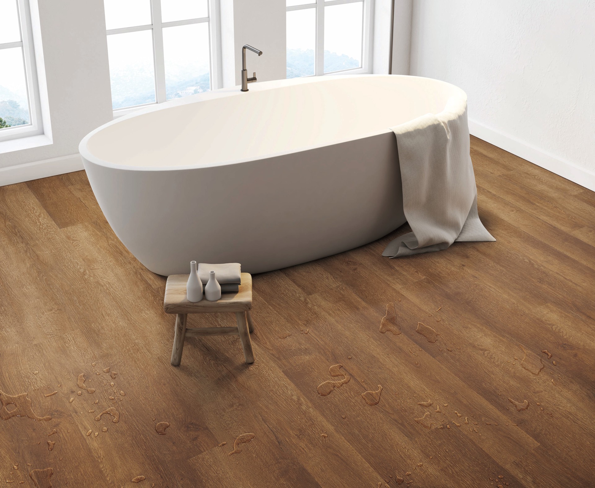 slide 2 of 6, Style Selections Tawny Oak 6-mil x 6-in W x 36-in L Waterproof Luxury Vinyl Plank Flooring ( 22.17-sq ft Carton ), 1 ct