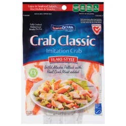 Trans-Ocean Crab Classic Flake Style Imitation Crab 8 oz