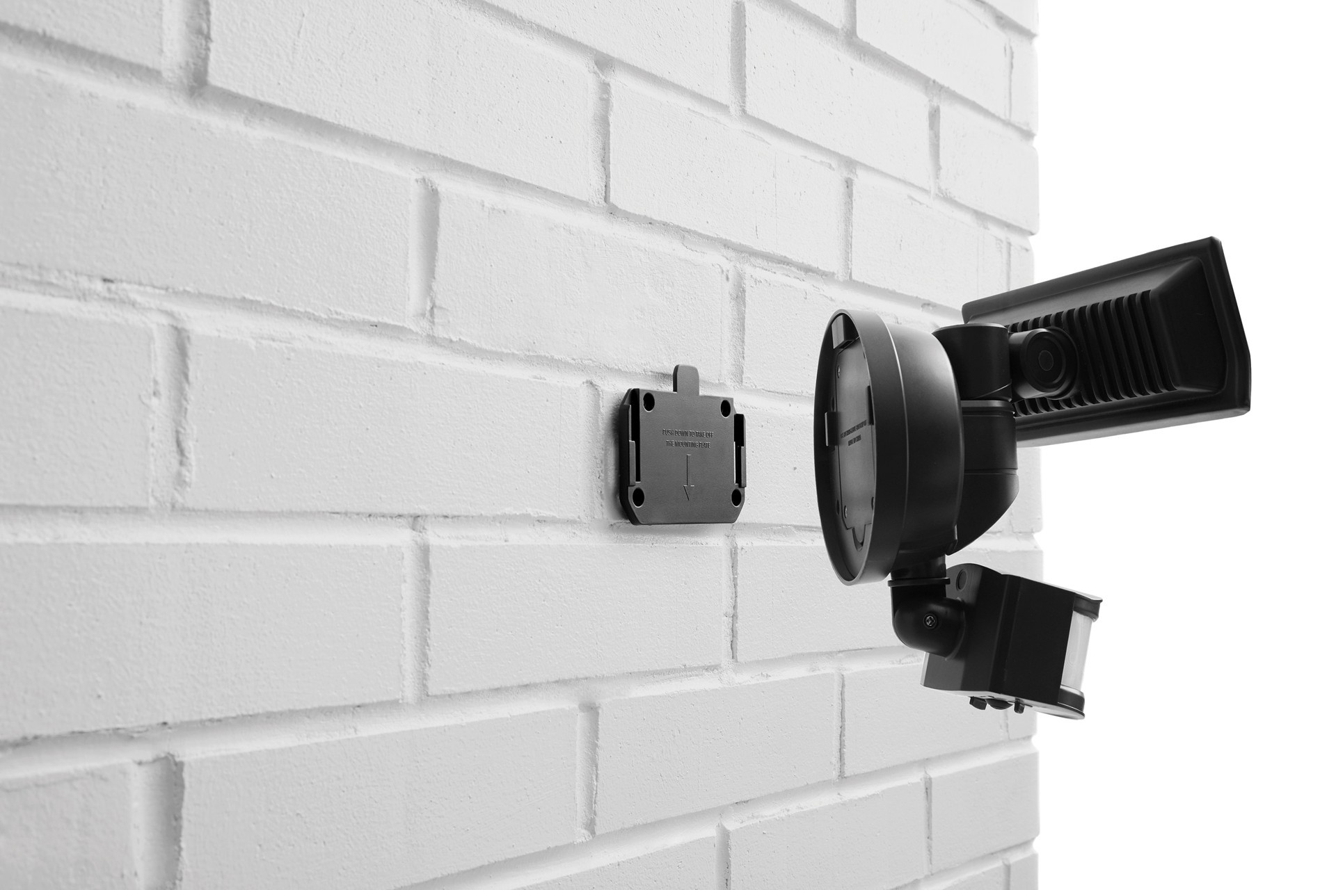 slide 5 of 6, Utilitech 180 -Degree 60 -Wattage Equivalent Solar LED Bronze 1 -Head Motion-Activated Flood Light with Timer 800 -Lumen, 1 ct