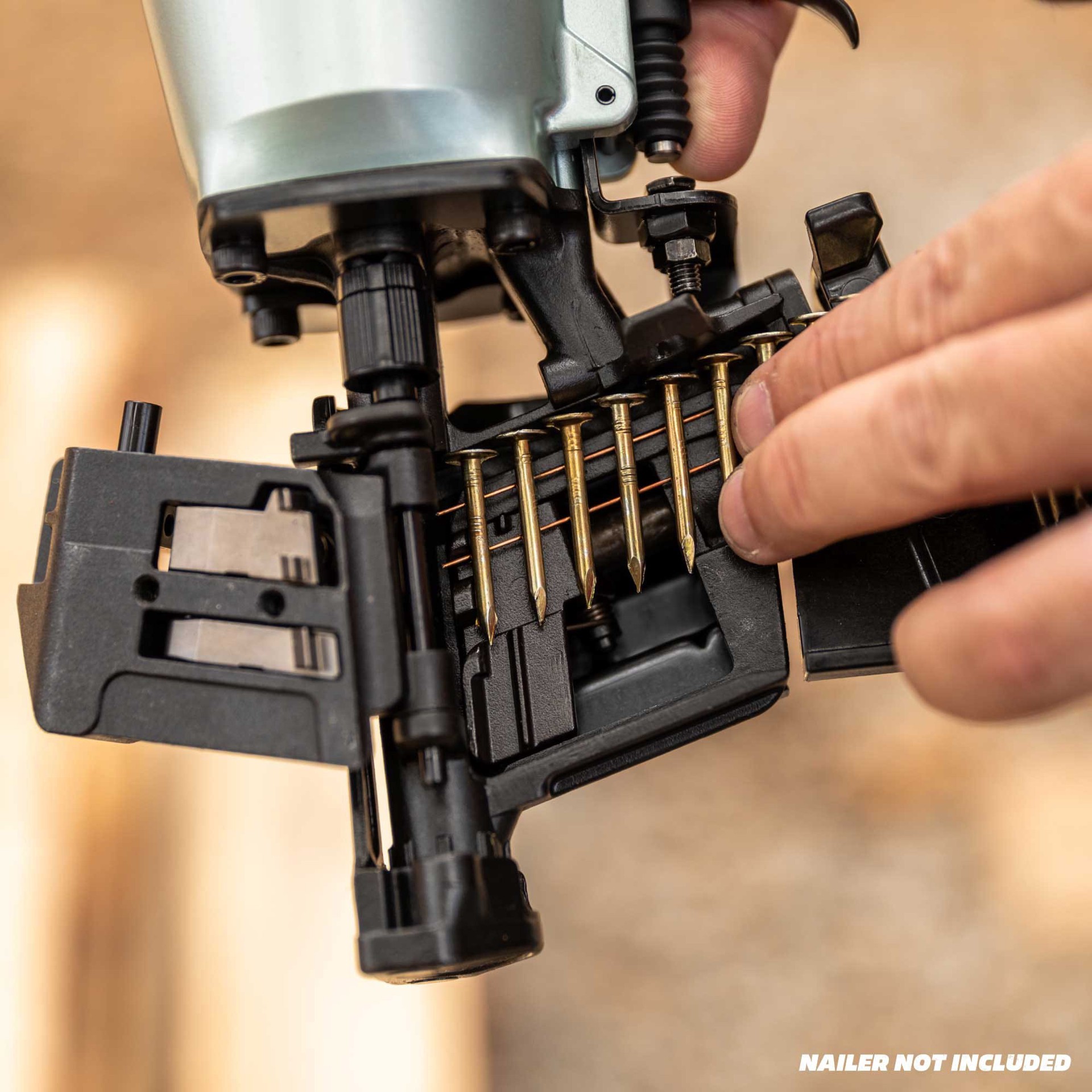 slide 4 of 4, Metabo HPT 3/4-in 15 -Degree Smooth Shank Electro-galvanized Collated Coil Roofing Nails 7200 -Per Box, 1 ct