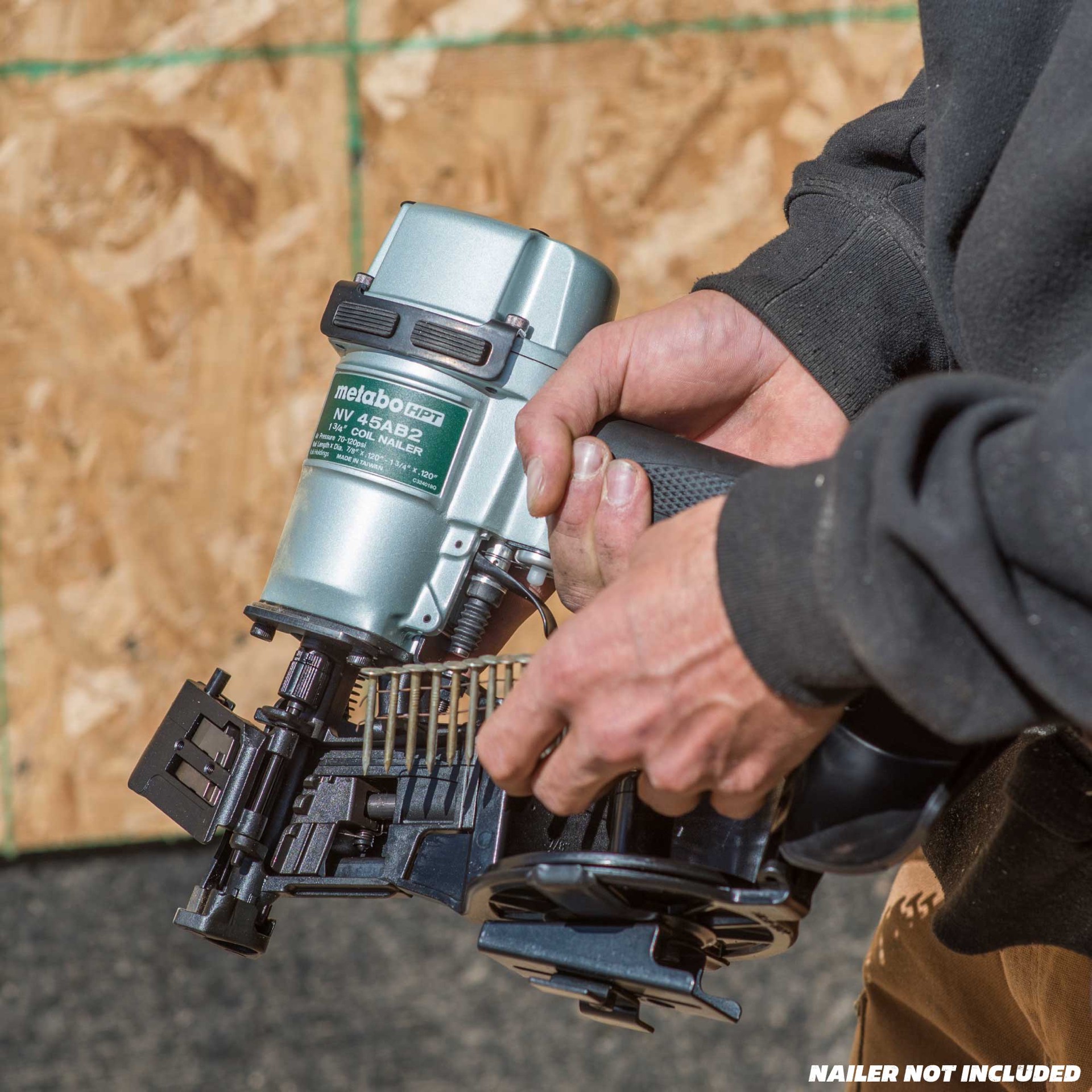 slide 5 of 5, Metabo HPT 1-in Smooth Shank Electro-galvanized Collated Coil Roofing Nails 7200 -Per Box, 1 ct