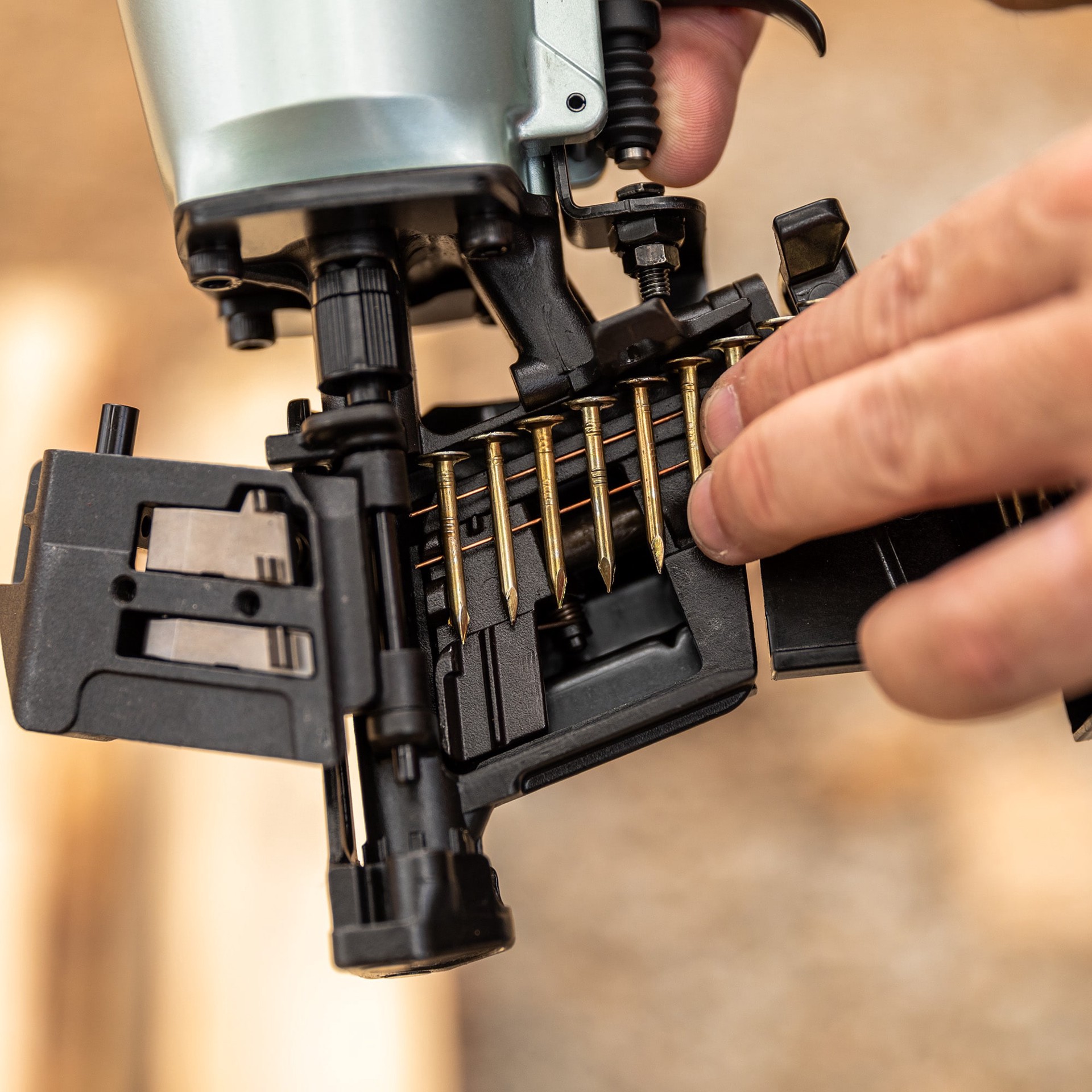 slide 4 of 5, Metabo HPT 1-in Smooth Shank Electro-galvanized Collated Coil Roofing Nails 7200 -Per Box, 1 ct