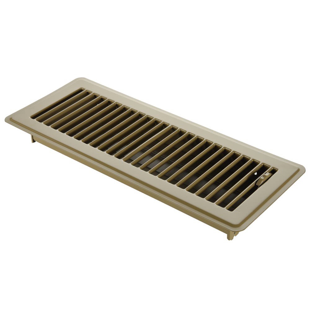 slide 3 of 6, RELIABILT 4-in x 12-in Steel Brown Floor Register, 1 ct