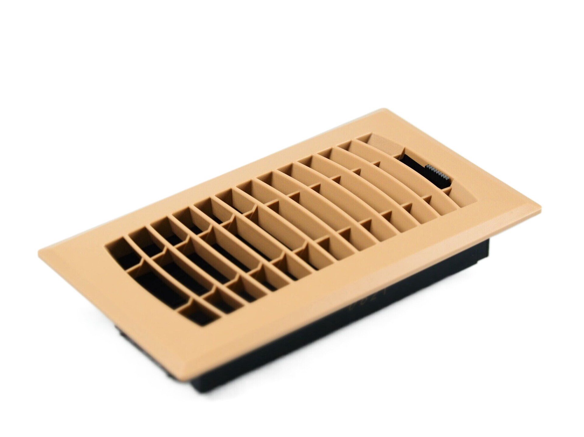 slide 3 of 6, RELIABILT 4-in x 8-in ABS resin Taupe Floor Register, 1 ct