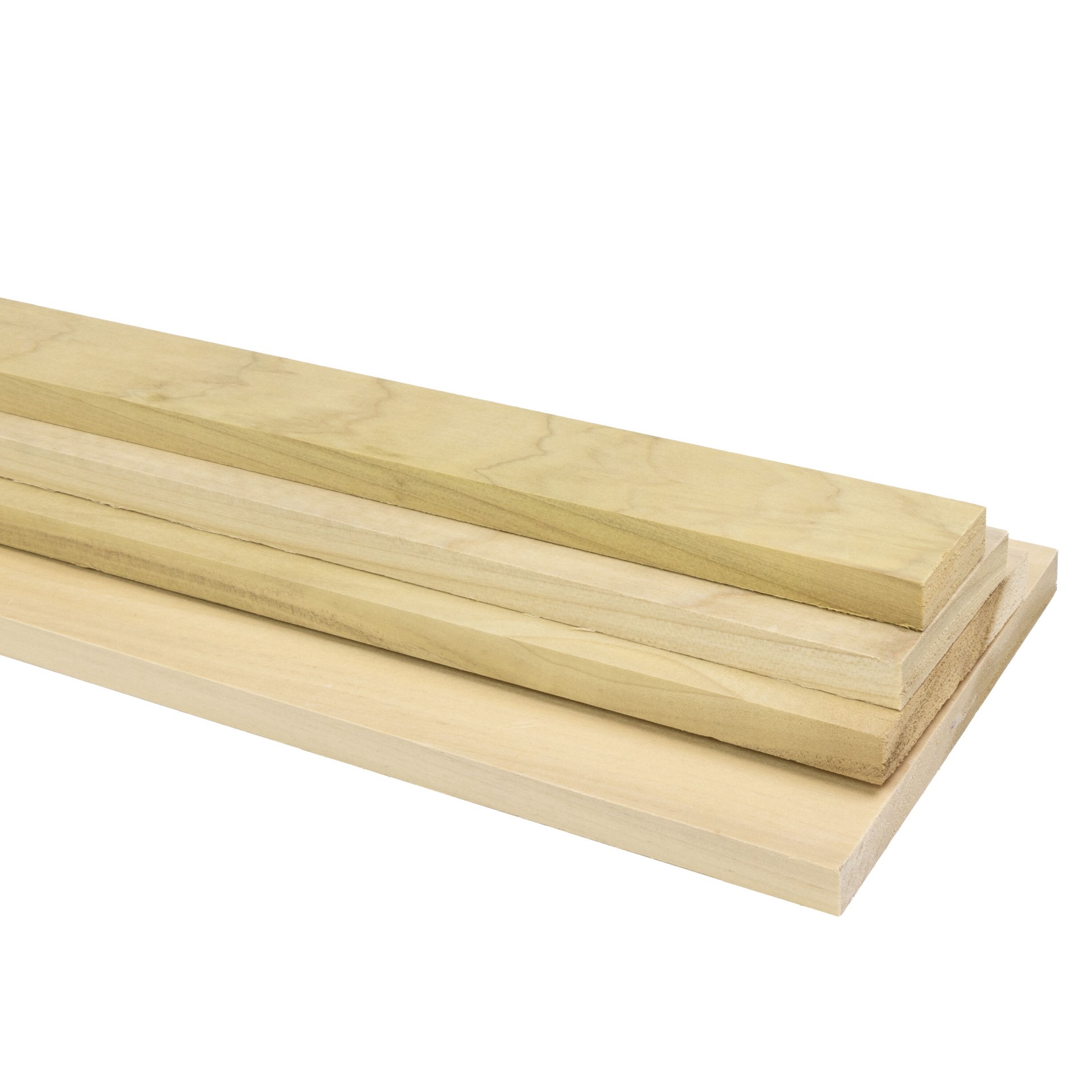 slide 6 of 6, RELIABILT 1/2-in x 2-in x 4-ft Unfinished FAS Better S4S Poplar Common Hardwood Board, 1 ct