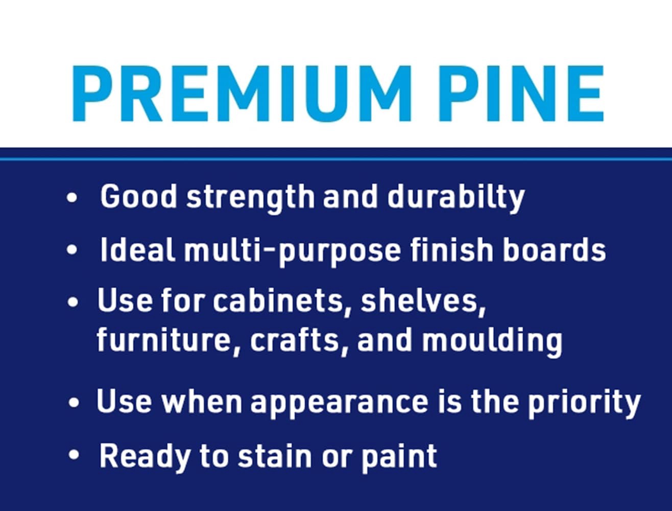 slide 6 of 6, RELIABILT 1/2-in x 6-in x 2-ft Unfinished Clear S4S Radiata pine Common Softwood Board, 1 ct