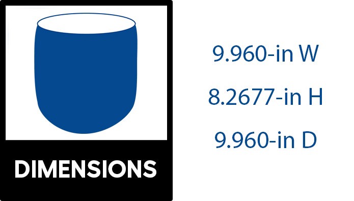 slide 6 of 6, allen + roth Round 9.96-in W x 9.96-in L White Ceramic Indoor Planter, 1 ct