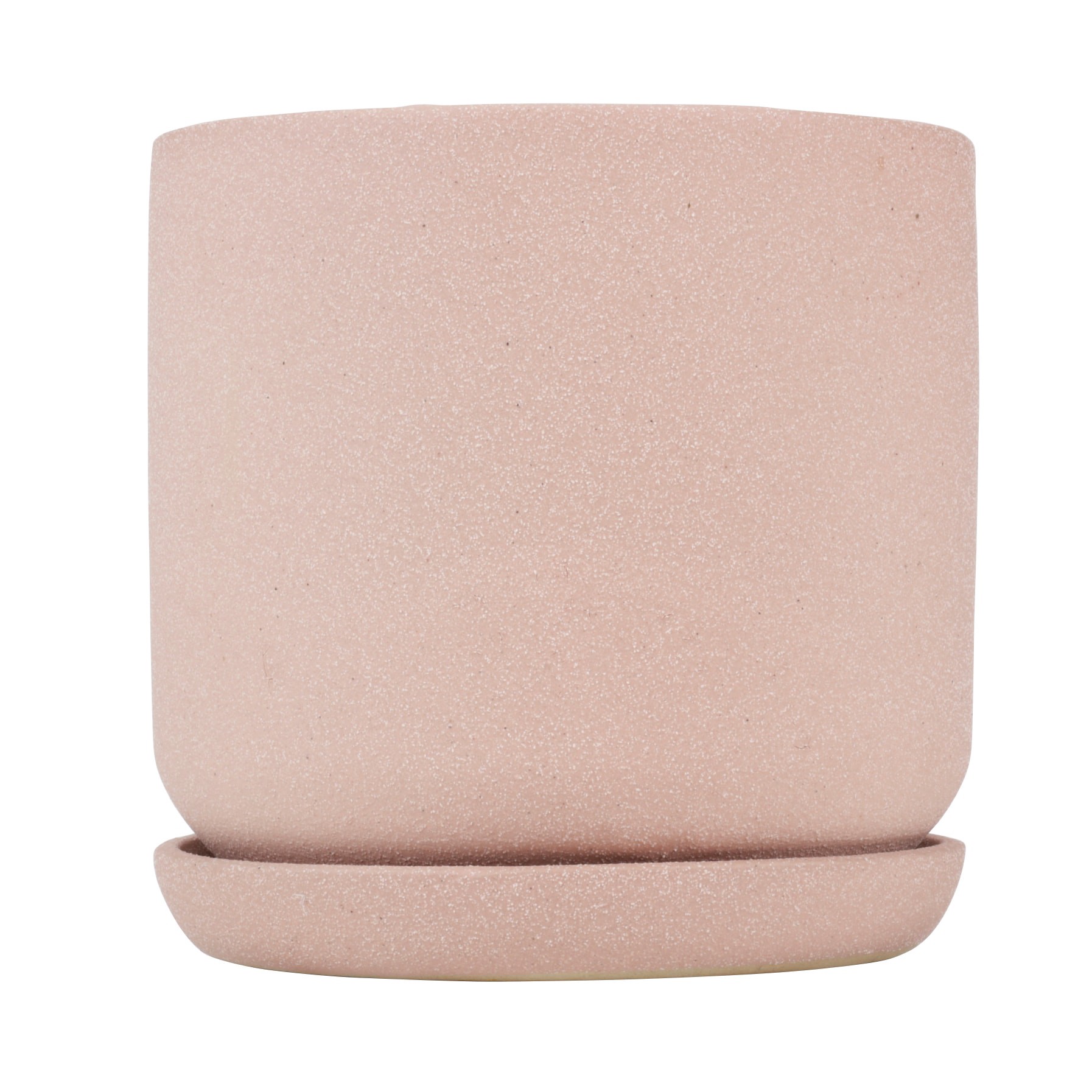slide 3 of 6, Origin 21 Round 7.5-in W x 7.5-in L Pink Ceramic Indoor/Outdoor Planter, 1 ct