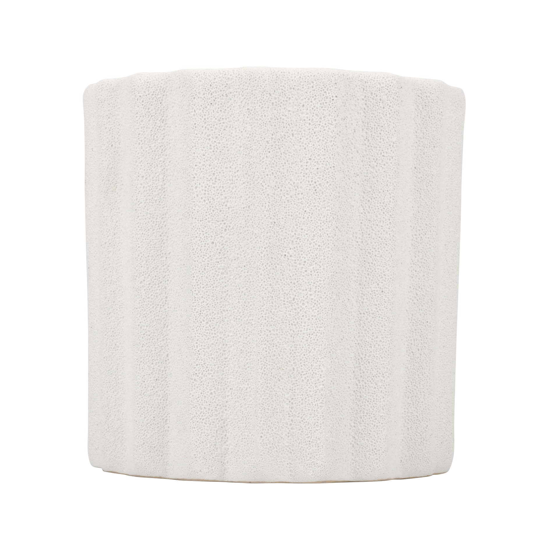 slide 2 of 6, Origin 21 Round 8.3-in W x 8.3-in L White Ceramic Indoor/Outdoor Planter, 1 ct