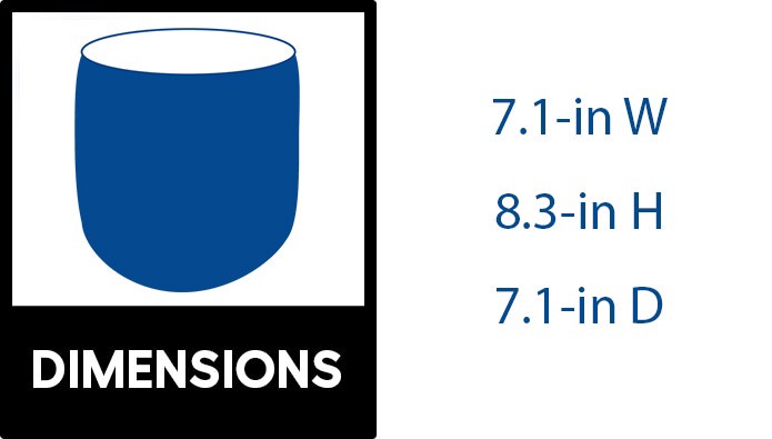 slide 3 of 6, Origin 21 Round 8.3-in W x 8.3-in L White Ceramic Indoor/Outdoor Planter, 1 ct