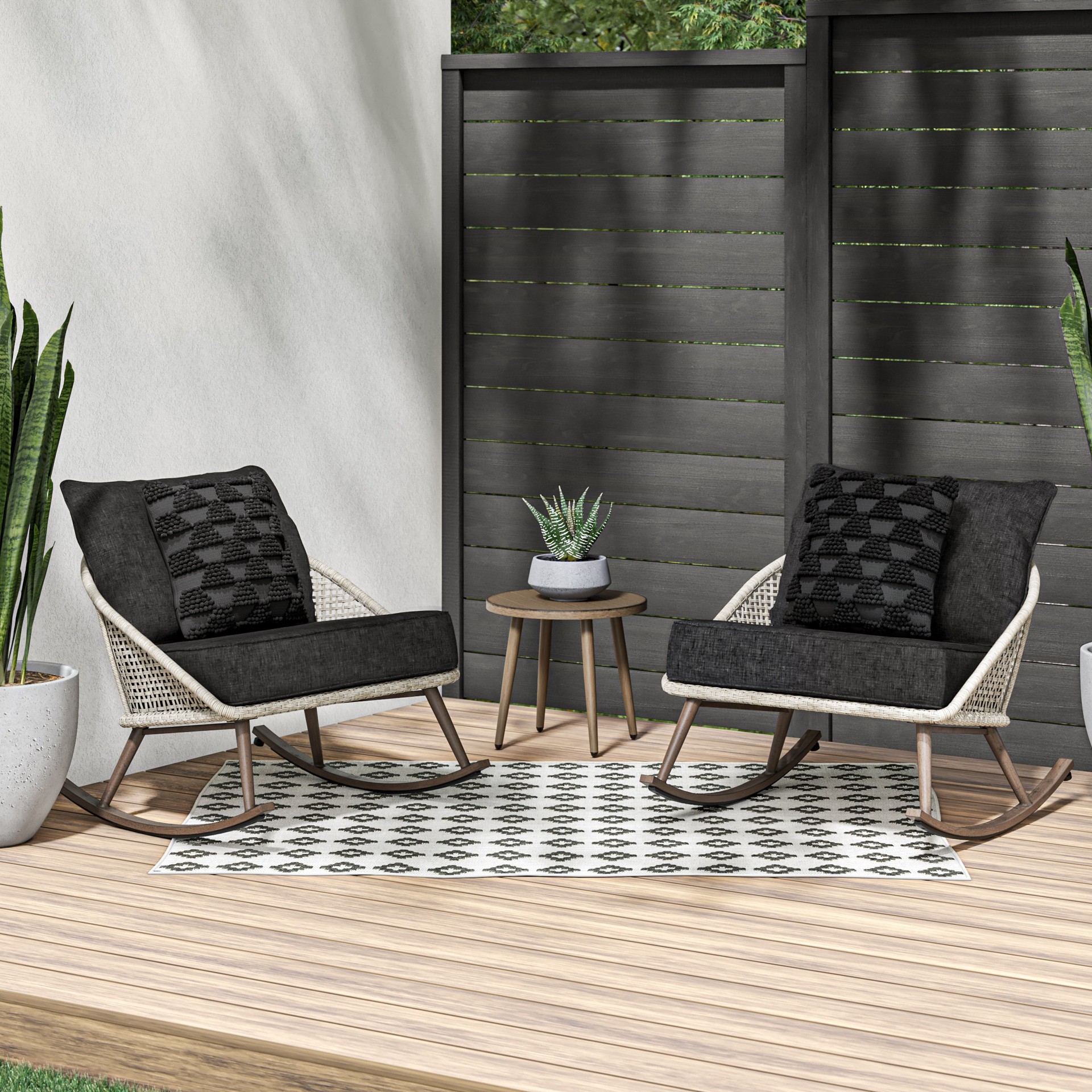 slide 2 of 6, Origin 21 Round 11.0-in W x 11.0-in L Gray Ceramic Indoor/Outdoor Low bowl planter, 1 ct