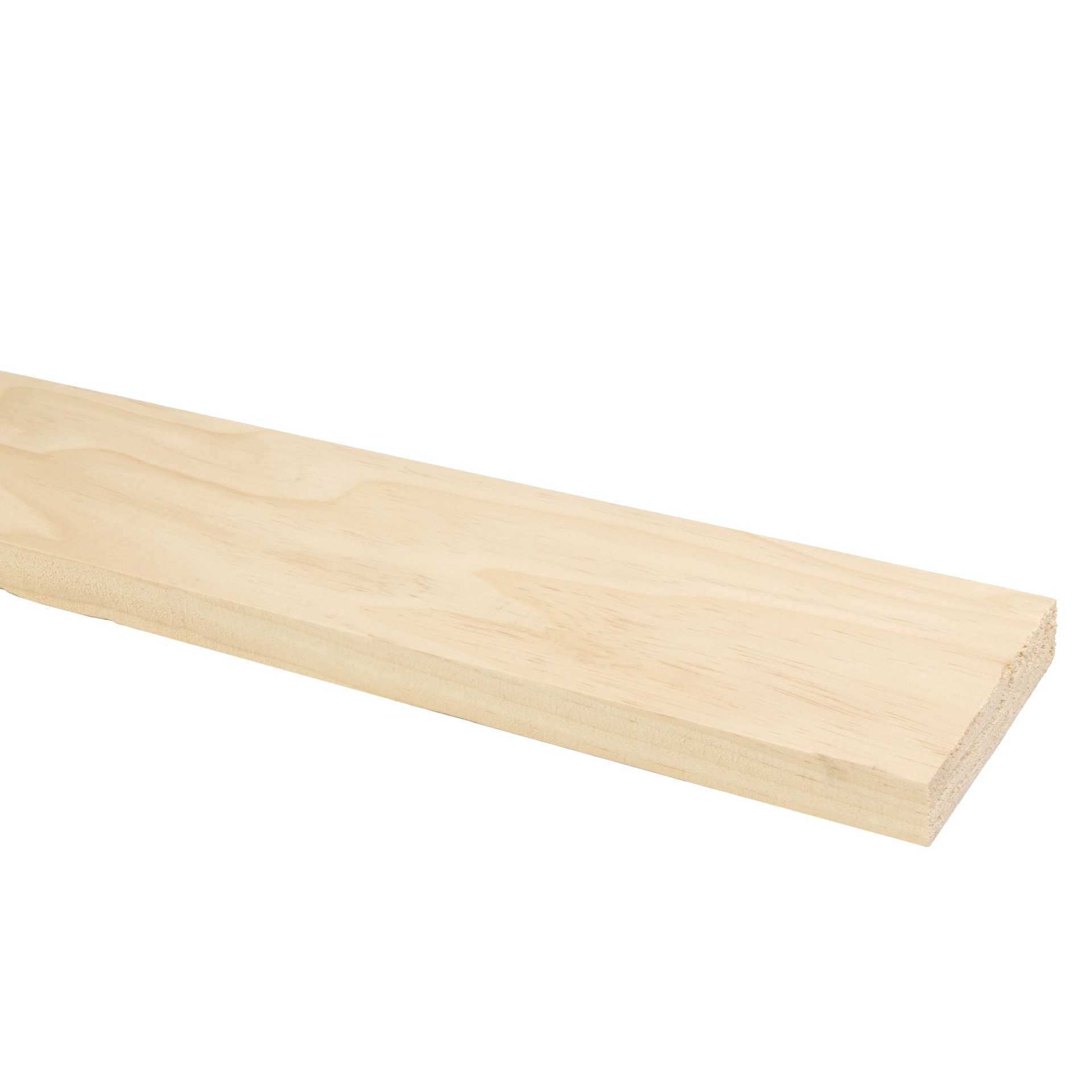 slide 1 of 6, RELIABILT 1-in x 4-in x 4-ft Unfinished Clear S4S Radiata pine Common Softwood Board, 1 ct