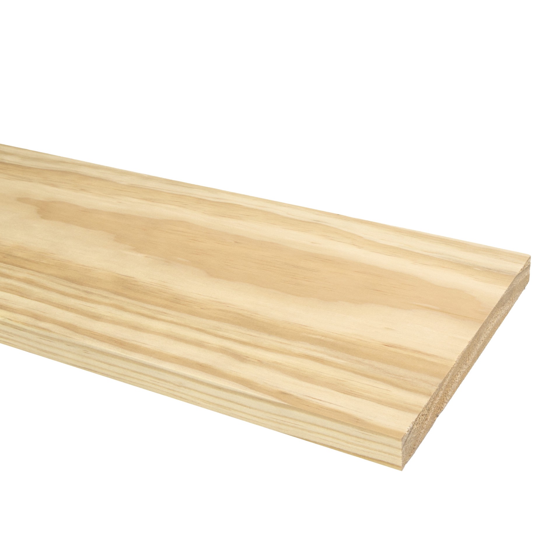 slide 1 of 6, RELIABILT 1-in x 8-in x 4-ft Unfinished Clear S4S Radiata pine Common Softwood Board, 1 ct
