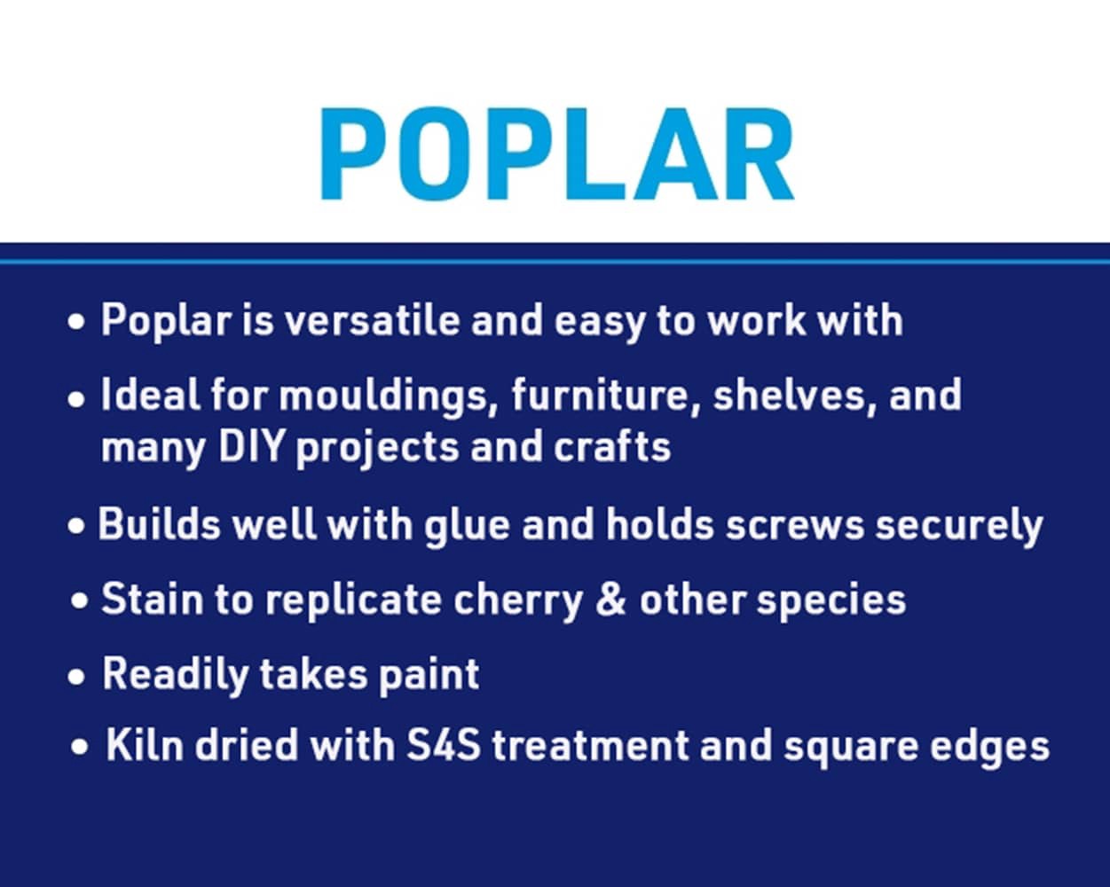 slide 6 of 6, RELIABILT 1-in x 8-in x 2-ft Unfinished FAS Better S4S Poplar Common Hardwood Board, 1 ct