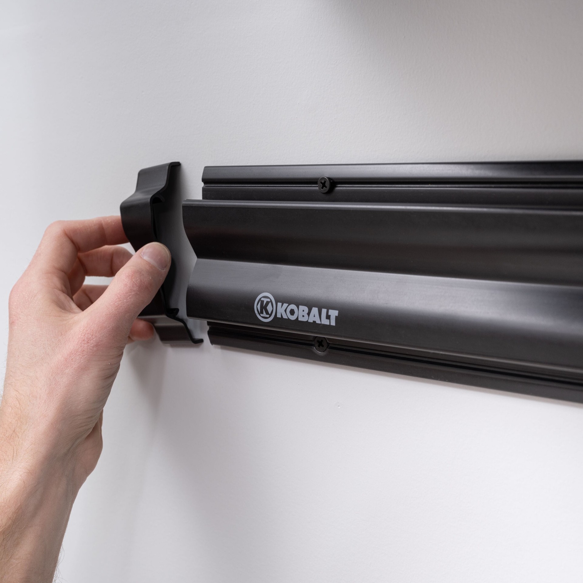 slide 3 of 6, Kobalt 32-in Black Plastic Multipurpose Storage rail, 1 ct